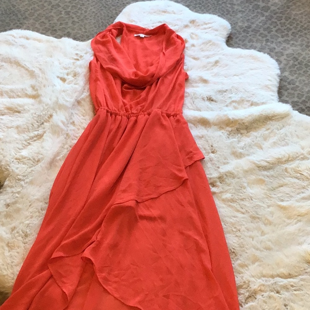 Double Zero S red hi- lo dress